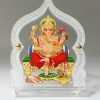 Acrylic Ganesh Ji With Japa Mala Idol For Car Dashboard Acrylic Ganesh Ji With Japa Mala Idol For Car Dashboard