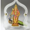 Acrylic Ganesh Ji With Japa Mala Idol For Car Dashboard