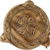 Elegant Brass Elephant Pillars Design Pooja Chowki, Bajot Elegant Brass Elephant Pillars Design Pooja Chowki