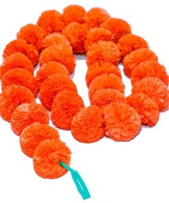 diwali decor Artificial Orange Marigold Flowers Garland For Decoration ChennaiStore
