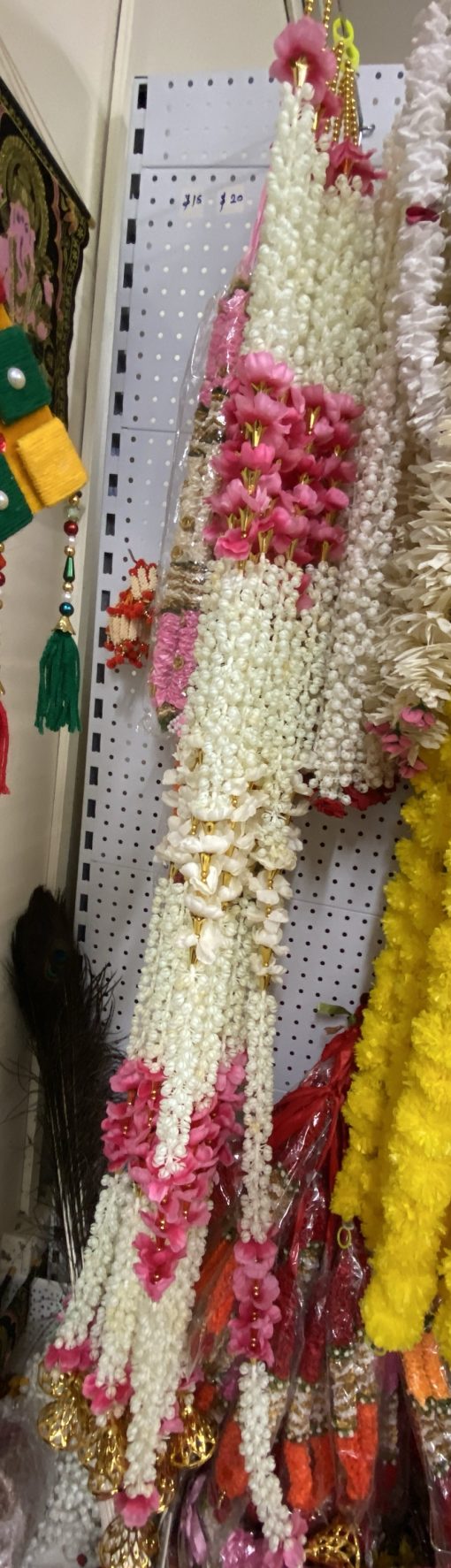 Artificial Flower Toran Garlands Mogra Jasmine Door Wall Hanging Artificial Flower Toran Garlands Mogra Jasmine Door Wall Hanging