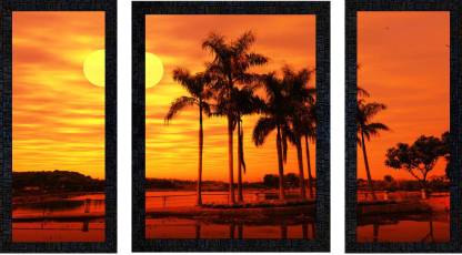 Set Of 3 Natural Landscape Scenery Paintings 13.5 Inch X 22.5 Inch Set Of 3 Natural Landscape Scenery Paintings 13.5 Inch X 22.5 Inch