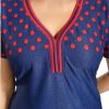 WomenS Polka Dott Printed Nighty Free Size