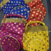 Potli Bag With Golden Dots (Assorted) - Pack Of 1