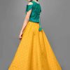 Girls Embroidered Lehenga Choli Ethnic Wear Green Girls Embroidered Lehenga Choli Ethnic Wear Green