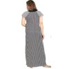 WomenS Printed Nighty Free Size - Black And White