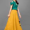 Girls Embroidered Lehenga Choli Ethnic Wear Green Girls Embroidered Lehenga Choli Ethnic Wear Green