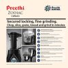 Preethi Zodiac Cosmo Mg236 Mixer Grinder 750 Watt With 5 Jars (Black)