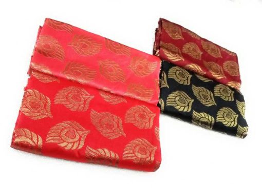 Cotton Silk Blend Woven Blouse Material - Pack Of 1(Assorted)