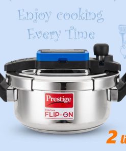 Pressure Cooker Prestige Stainless Steel Pressure Cooker Flip On 2.0 Lit ChennaiStore