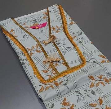WomenS Cotton Floral Printed Nighty Grey 1