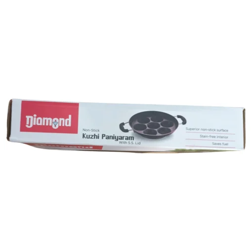 Diamond Non Stick Appam Patra / Kuzhi Paniyaram Pan / Paniyara Kallu 9 Pits