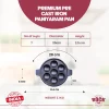 Pre Seasoned Cast Iron Paniyarakkal 7 Pits