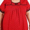 Women's Rajasthani Cotton Printed Nighty Mustard Blue