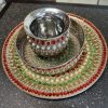 Stainless steel Karwa Chauth / karva / Karaka chaturthi 3 pieces Decorative pooja set (Thali size 12 inch) Stainless steel Karwa Chauth / karva / Karaka chaturthi 3 pieces Decorative pooja set (Thali size 12 inch)