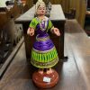 Traditional Tanjore Dancing Doll Thalaiyatti Bommai Papier Mache Oil Painted 9" Multicolor Traditional Tanjore Dancing Doll Thalaiyatti Bommai Papier Mache Oil Painted 9" Multicolor
