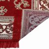 Designer Superfine Cotton Bed Cover Carpet | Rug | Bedside Runner (Red, 5X7 Designer Superfine Cotton Bed Cover Carpet | Rug | Bedside Runner (Red, 5x7