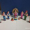Sapadu With Table Set 22 Navaratri Golu/Kolu Dolls Set - Paper Mache