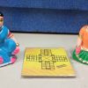 Dhayakattai Set With 2 Dolls 4.5 Inches Navaratri Golu/Kolu Doll Set Dasavatharam Set Pansara 8.75 Inches Navaratri Golu/Kolu Doll Set
