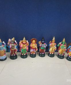 Dasavatharam Set Pansara 8.75 Inches Navaratri Golu/Kolu Doll Set