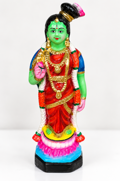 Clay Meenakshi Stone Colour 11 Inches Golu/Kolu Doll Clay Meenakshi stone colour 11 inch Golu Kolu doll