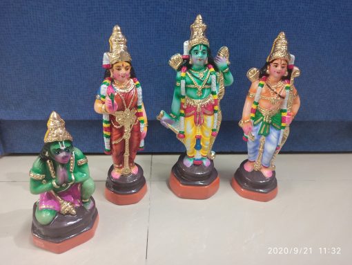 Ramar Set 10.5 Inches Set 4 Golu/Kolu Dolls