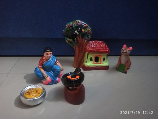 Fox And The Crow Kaaka Nari Set 6 Navaratri Golu/Kolu Set