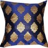 Traditional Polyester Blend Dopian Silk 16X16-Inch Cushion Cover Pack Of 1 Assorted
