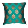 Traditional Polyester Blend Dopian Silk 16X16-Inch Cushion Cover Pack Of 1 Assorted