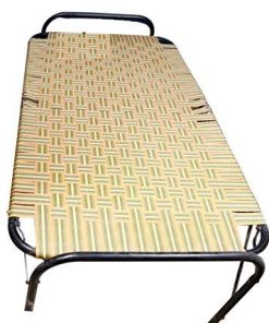 Metal Nylon Folding Manja Bed Metal Nylon Folding Manja Bed, Single Without Storage (Multicolour )