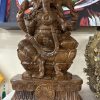 Handmade wooden Lord Ganesha Ganpati Statue