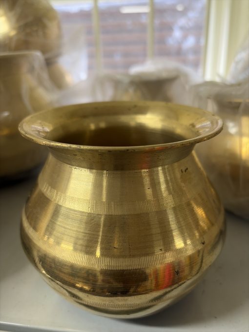 Brass Heavy Gundi Kansa Handi Gundu 900ml
