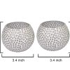 Glass Tealight Candle Holders - Pack Of 2