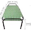Metal Nylon Platform Folding Manja Bed Charpaya / Khatiya / Single Without Storage (Green ) Metal Nylon Platform Folding Manja Bed Charpaya / Khatiya / Single Without Storage (Green )