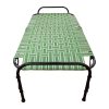 Metal Nylon Platform Folding Manja Bed Charpaya / Khatiya / Single Without Storage (Green ) Metal Nylon Platform Folding Manja Bed Charpaya / Khatiya / Single Without Storage (Green )