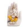 Laxmi Ganesh Saraswati Idol (Murti) In Velvet Silver Plated