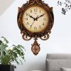 Antique Designer Sweep Silent Pendulum Wall Clock (Copper, 49 X 0.2 X 31 Cm) Antique Designer Sweep Silent Pendulum Wall Clock (Copper