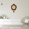 Antique Designer Sweep Silent Pendulum Wall Clock (Copper, 49 X 0.2 X 31 Cm) Antique Designer Sweep Silent Pendulum Wall Clock (Copper