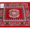 Red Velvet Prayer/Pooja Mat - 60 X 60 Cm