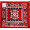 Red Velvet Prayer/Pooja Mat - 60 X 60 Cm