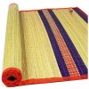 Striped Sleeping Mat/ Korai Grass Mat / Ghaser Chatai (Red