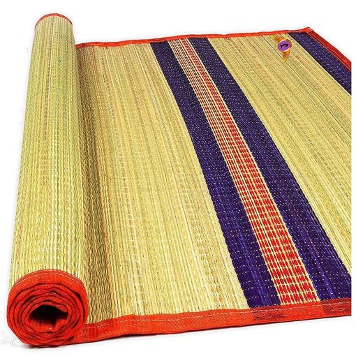Traditional Solid Traditional Coir Carpet (Multicolour, Korai, Chatai 6 X 3.5 Feet) Traditional Solid Traditional Coir Carpet (Multicolour