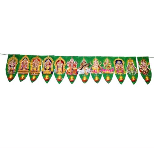 Plastic Cloth Mango Leaf Toran 1meter long