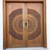Grand look traditional hand carved Main door - Single or Double Traditional Artificial Garland Toran Large - 105 X 150 Cm