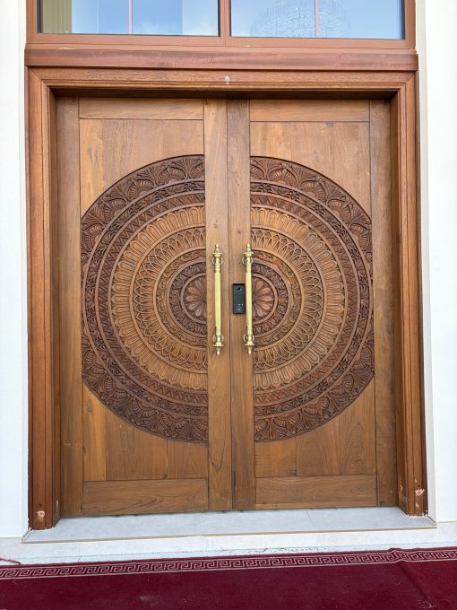 Grand look traditional hand carved Main door - Single or Double Traditional Artificial Garland Toran Large - 105 X 150 Cm