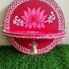 Wood rangoli design stand round Assorted Wood rangoli design stand round Assorted