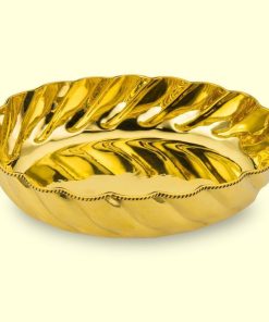Brass Oval Pooja Bowl for flower, Fruits
