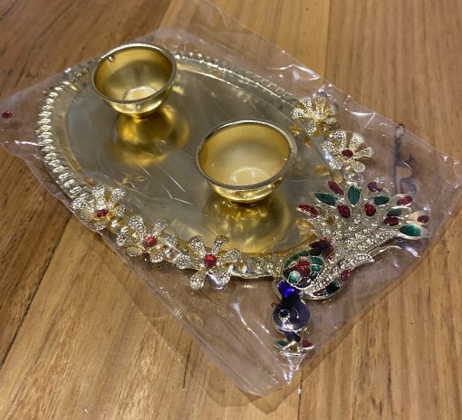 Meena Work Peacock Design Haldi Kumkum Roli Chawal Holder Return Gift Meena Work Peacock Design Haldi Kumkum Roli Chawal Holder Return Gift