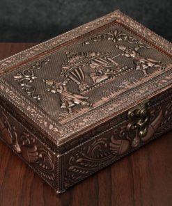 Return Gifts / Gifts Beautiful Oxidised Embossed Dry Fruit Box With Palanquin Design ChennaiStore