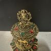 Traditional Brass Kumkum Box - Pack Of 1